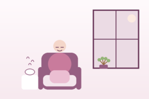 Finding a moment of calm, even briefly, helps settle an anxious nervous system.